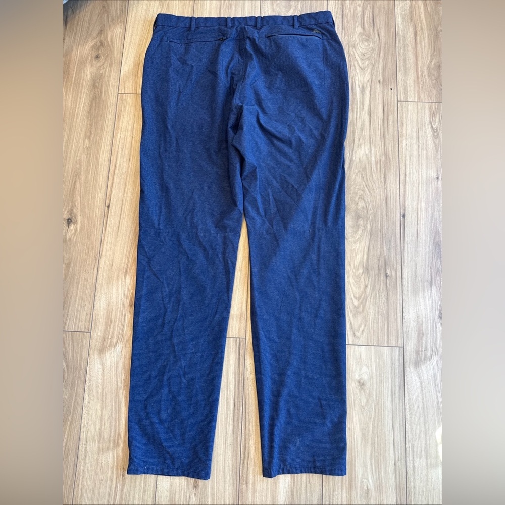 Tommy Bahama Pants Mens 40x36 Blue Performance Golf Casual Textured Chino Travel - Picture 8 of 10
